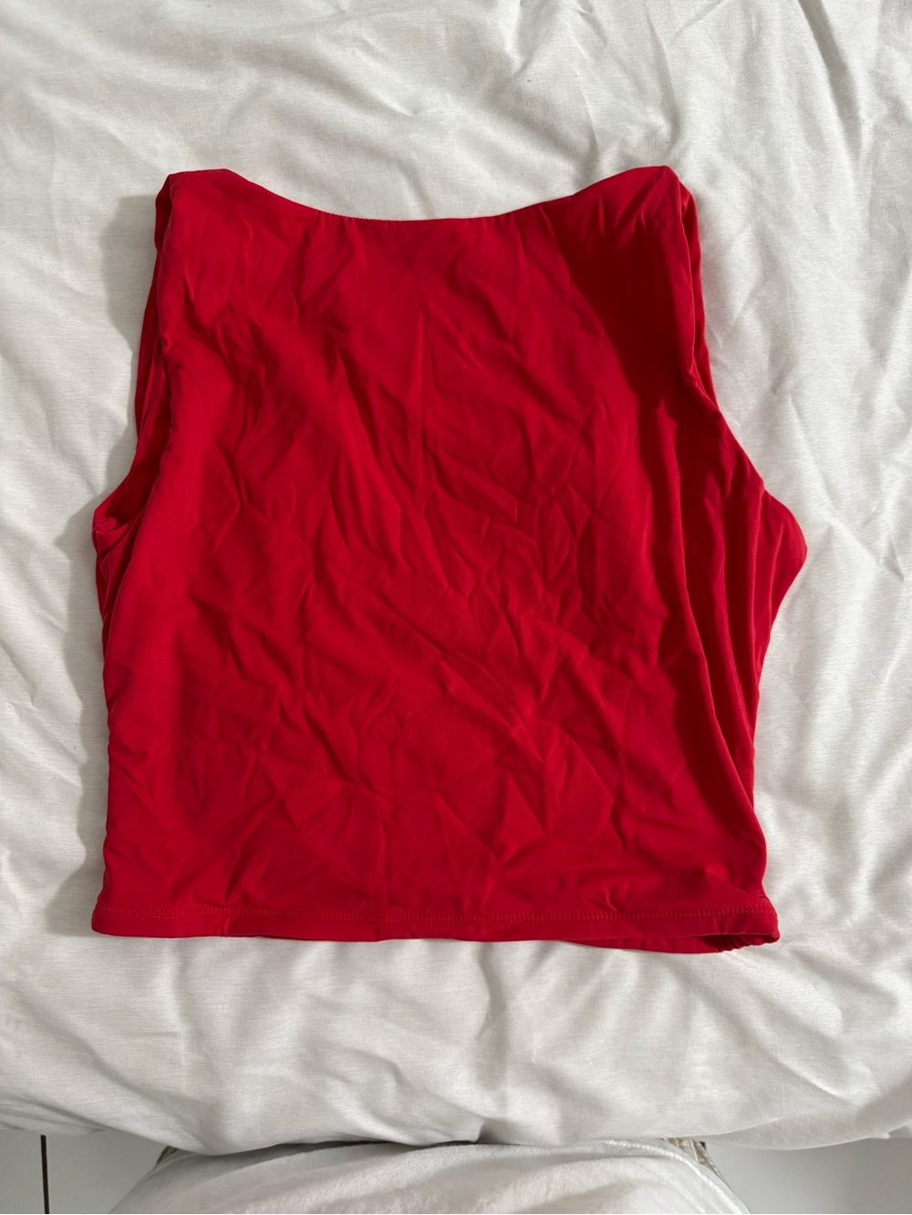 Women's Red Scoop-Neck Tank Top